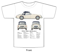 MGA 1600 Roadster (disc wheels) 1959-61 T-shirt Front